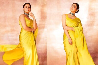 Nayanthara's Citrine Ekaya Banaras Saree: A Modern Take On Sridevi's Iconic Yellow Lace Saree