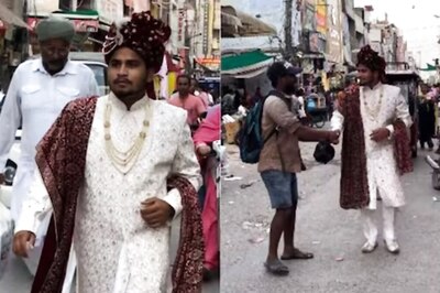 Video Of Man, Dressed Like A Groom, Walking In Haryana Market Viral