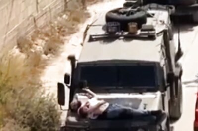 Israeli Forces Tie Wounded Palestinian To Jeep In West Bank Raid