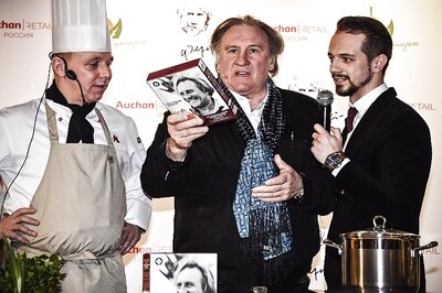 Actor Gerard Depardieu Brings French Fare to Russia