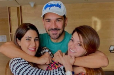 Rubina Dilaik, Abhinav Shukla Meet Former Bigg Boss 14 Contestant Nikki Tamboli