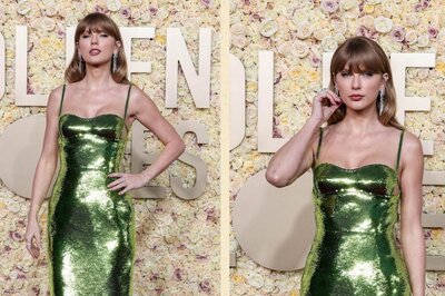 Golden Globes: Taylor Swift, In Green Sequin Gown By Gucci, Nails The Bling It On Game