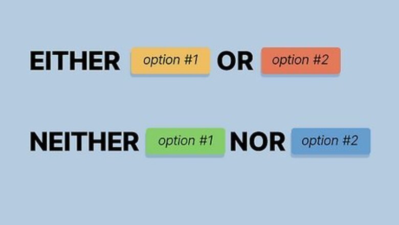 How to Use Either and Neither