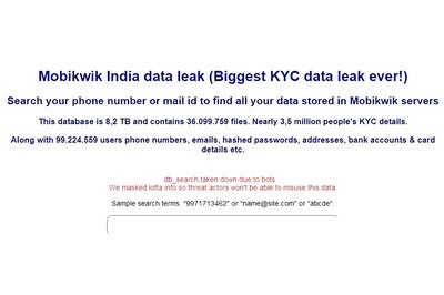 Mobikwik Data Breach: Co Denies Claims, Researchers Offer Proof of 11cr Users' Data Leak