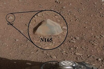 Mars rover Curiosity shoots a rock with laser