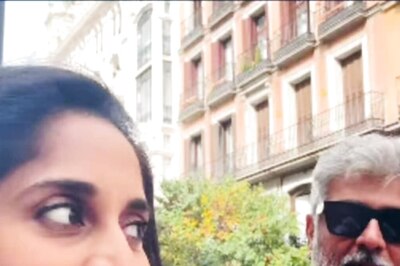 Video Of Ajith Kumar And Wife Shalini Enjoying Their Vacation In Spain Viral