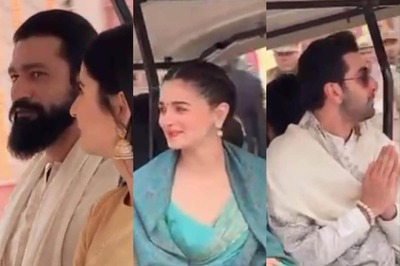 Ranbir Kapoor, Alia Bhatt Ride Buggy With Katrina Kaif and Vicky Kaushal in Ayodhya | Watch