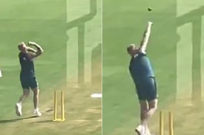 Taking Baby Steps: Ben Stokes' No Run-up Bowling on Empty Pitch in Visakhapatnam - WATCH