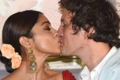 Shriya Saran Blushes As Hubby Andrei Koscheev Kisses Her At Drishyam 2 Premiere; Watch Video