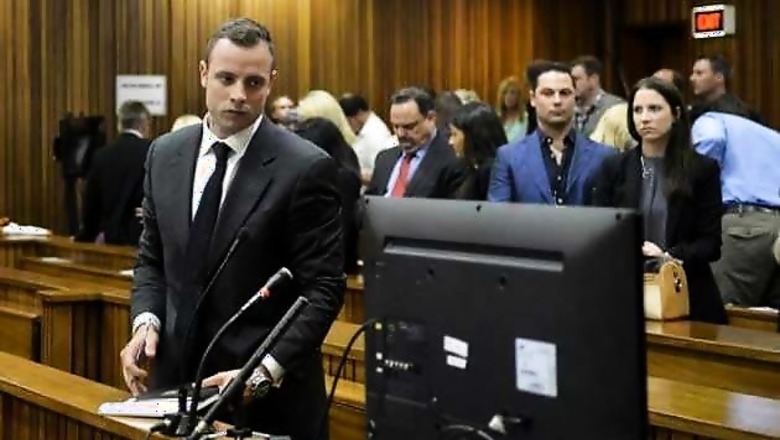 Oscar Pistorius photographed in bloodied prosthetics