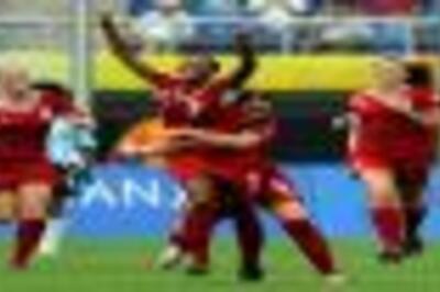 Canada win while Germany hold Brazil in football