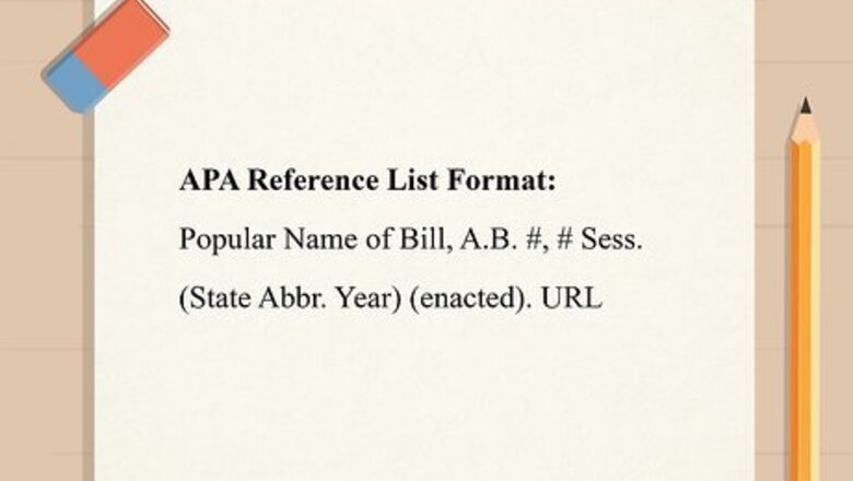 How to Cite an Assembly Bill in APA