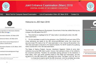 JEE Main 2018 Admit Cards Expected This Week at jeemain.nic.in