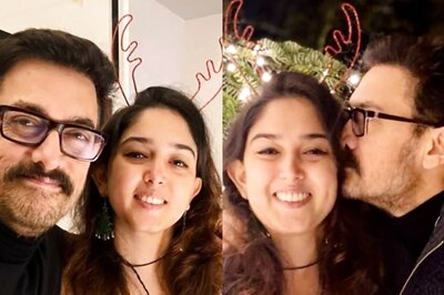 Aamir Khan Kisses Daughter Ira Khan in This Adorable Christmas Click; See Pics