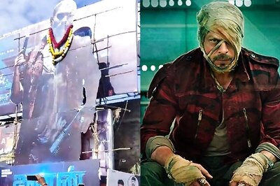 Jawan: Shah Rukh Khan Gets a Rajnikanth Style Welcome In Chennai, SRK's Cut Outs Covered in Garlands