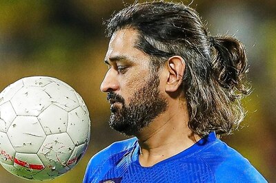 MS Dhoni Plays Football Sporting Samurai Pony Tail, CSK Fans Losing It Over Thala's New Look - WATCH