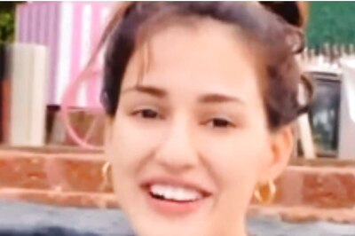 Watch: Disha Patani Has Fun Dancing in Pool in Red Bikini, Elder Sister Khushboo Stuns too