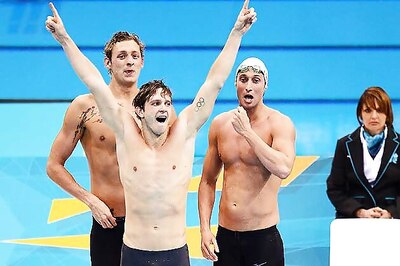 France win gold in men's 4x100 freestyle relay