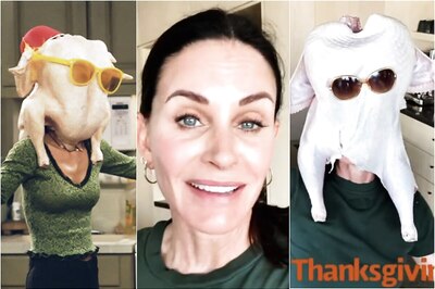 Courteney Cox aka Monica Geller Recreates Friends' Epic Turkey Moment on Thanksgiving