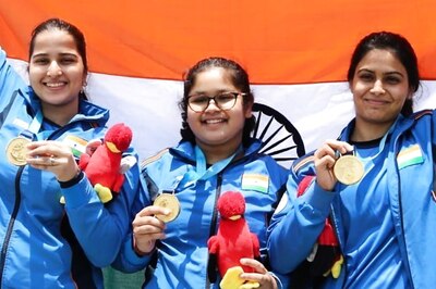 Manu Bhaker, Naamya Kapoor and Rhythm Sangwan Strike Gold at Junior Shooting Worlds