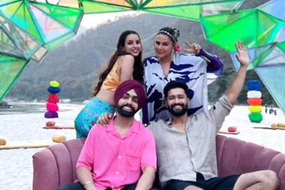 'Many Moods' Of Vicky Kaushal, Triptii Dimri and Ammy Virk. Courtesy: Neha Dhupia