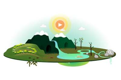 Earth Day 2013: Google doodles the change of seasons