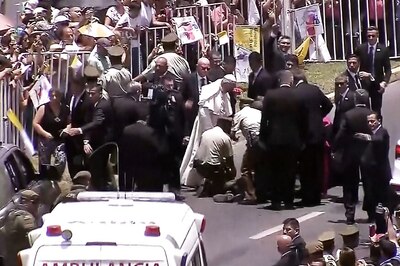 Pope Stops Popemobile to Comfort Fallen Horseback Policewoman