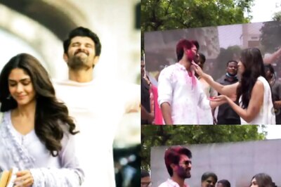Vijay Deverakonda, Mrunal Thakur Celebrate Holi With Fans; Dance on Family Star Song; Watch