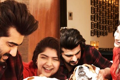 Arjun Kapoor Captures 'Loves of His Life In One Frame'; Shares Adorable Pics With Sister Anshula, Pet