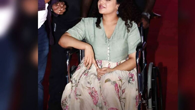 Thiruchitrambalam Audio Launch: Nithya Menen Turns Up In Wheelchair
