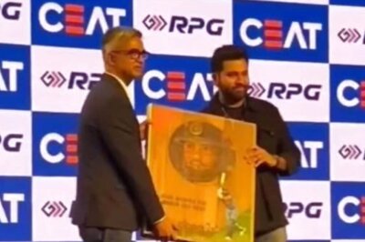 Rohit Sharma Felicitated at the CEAT Cricket Rating Awards 2023: WATCH VIDEO