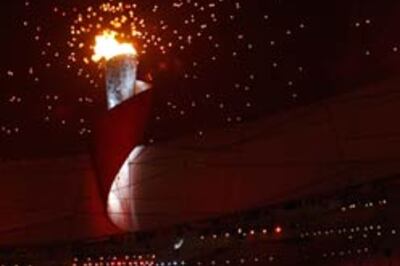 In Pix: Olympics Flame lighting ceremony