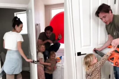 Watch: Family Prank Backfires As Wife Surprised By Balloon Explosion