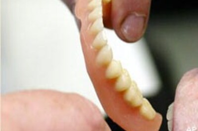 Mouse makes off with man's dentures