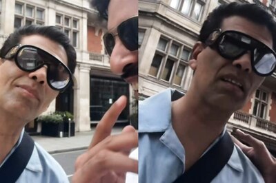 Karan Johar Looks Upset After a Fan Calls Him 'Uncle' in London, Video Goes Viral; Watch