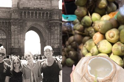 Gigi Hadid Poses in Front of Gateway of India, Enjoys 'Nariyal Pani' on 1st Trip to Mumbai, See Pics