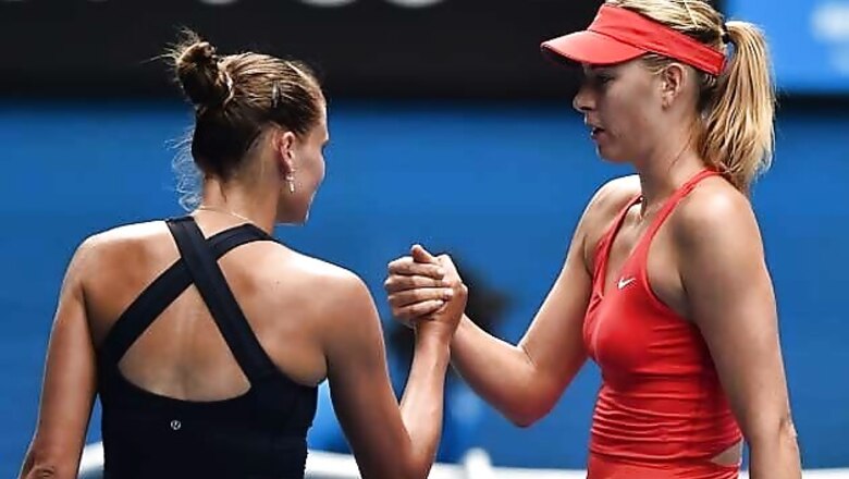 Maria Sharapova saves 2 match points, advances at Australian Open
