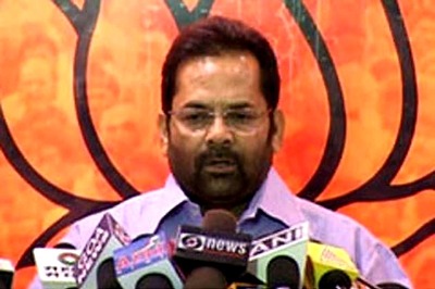 Congress has become politically bankrupt, destructive opposition: Mukhtar Abbas Naqvi