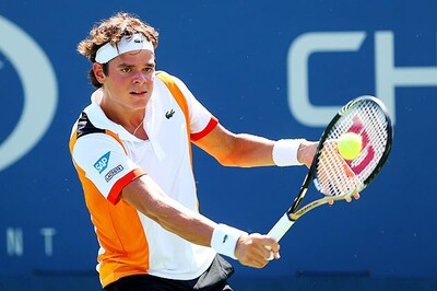 Raonic advances with five-set victory at US Open