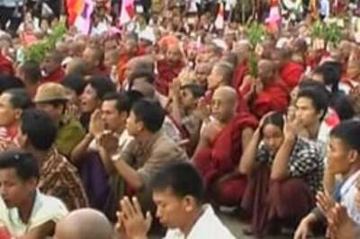 Fresh protest by monks in Myanmar