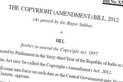Full text: The Copyright (Amendment) Bill, 2012
