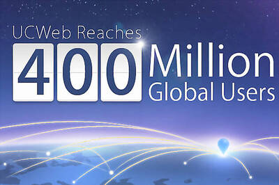 UCWeb reaches global user base of 400 million users