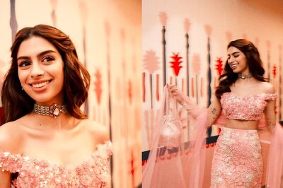 Khushi Kapoor Is Our Favourite In This Chic Rosy-Pink Lehenga