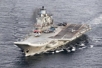 10 Injured as Russia's Only Aircraft Carrier Under Repair Catches Fire in Port: Reports