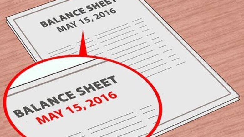 How to Write a Balance Sheet