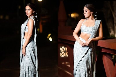 Bhumi Pednekar’s Shimmer Blue Saree Is Perfect For Your Wedding Wardrobe