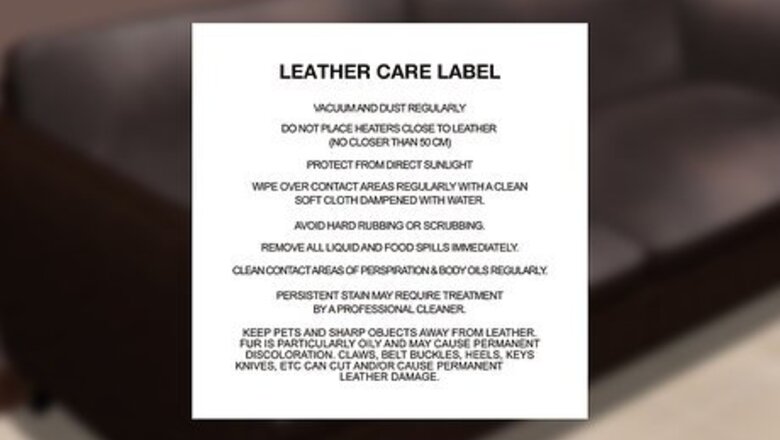 How to Clean Stained Leather