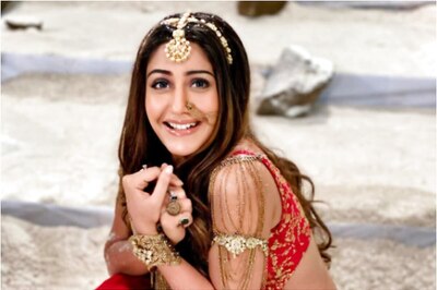 Surbhi Chandna Plays with Snow on Naagin 5 Set
