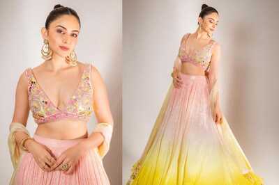 Rakul Preet Singh's Ombre Lehenga Is A Perfect Pick For Wedding Season