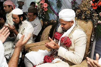 Snapshot: Cricketer Yusuf Pathan gets married to fiancee Afreen